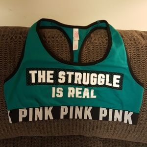 PINK VICTORIA'S SECRET SPORTS BRA
